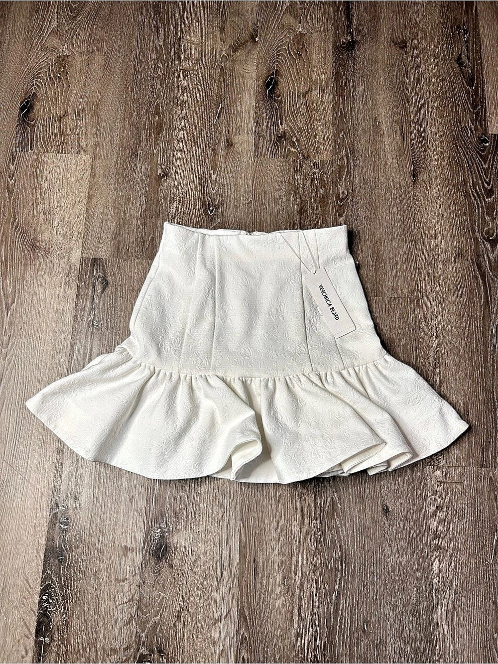 Veronica Beard Kemble Skirt Floral Jacquard Mini Skirt Size 4 NWT